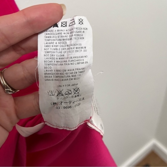 MAXMARA WEEKEND Pink Mini Dress Butterfly Design Size L - Picture 10 of 11